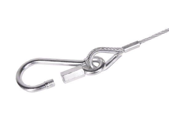 SweetPRO SA 100/04-S Safety/Fangseil, 16kg,1000x4mm, silber