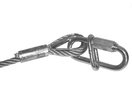 SweetPRO SA 100/10-S Safety/Fangseil, 100kg,1000x10mm silber