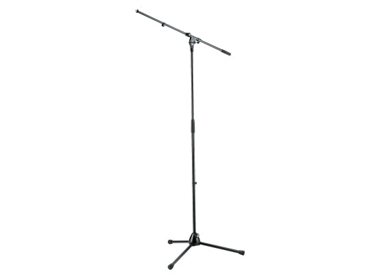 K&M 210/2B Mikrofonstativ mit Schwenkarm, schwarz