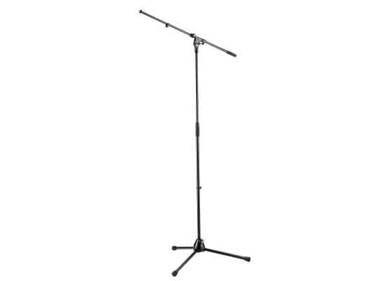 K&M 210/2B Mikrofonstativ mit Schwenkarm, schwarz