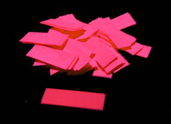 MagicFX Slowfall Konfetti, ORANGE UV, 1kg, 55x17mm Rechteck
