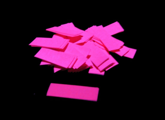MagicFX Slowfall Konfetti, PINK UV, 1kg, 55x17mm Rechteck