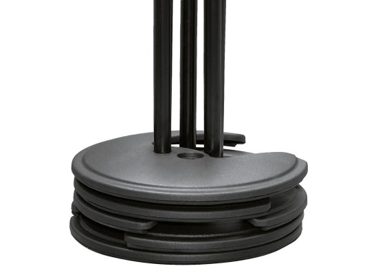 K&M 26075 Einhand-Mikrofonstativ mit Rundsockel, schwarz