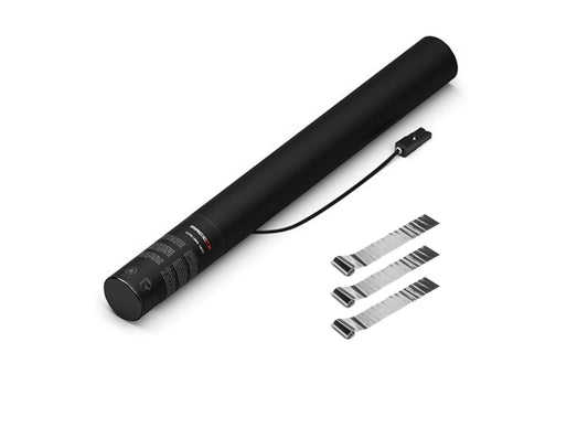 MagicFX Electric Streamer Kanone 50cm, SILBER, 6m, PVC