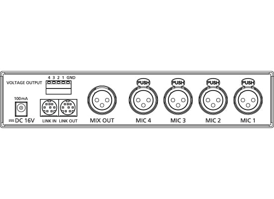 JTS CS-4 Mikrofonmixer