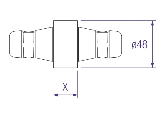 Prolyte CCS6-S40 Spacer, 40mm