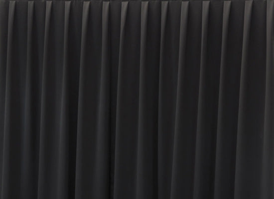 Wentex Pipes & Drapes Vorhang Molton, 3x1.2m, 300g/m², schw.