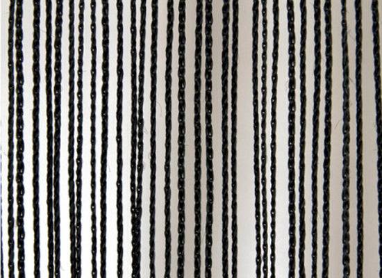 Wentex Pipes & Drapes Vorhang Fadenvorhang, 3x6m, 220g/m², schw.