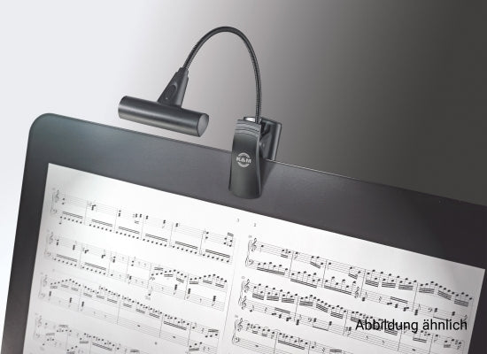 K&M 12247 T-Model FlexLight LED Notenpultleuchte, schwarz