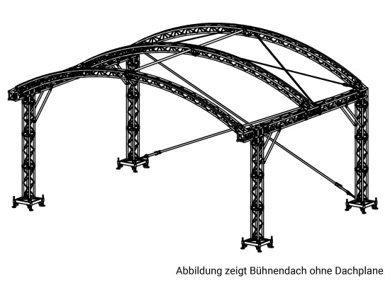 Prolyte ARC Roof 8x6m Basis Set Rundbogendach