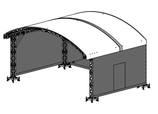 Prolyte ARC Roof 8x6m Rück- und Seitenwände SET
