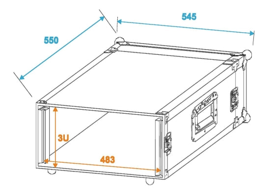 Rack 03 HE PR1 19'' Nutztiefe: 47cm