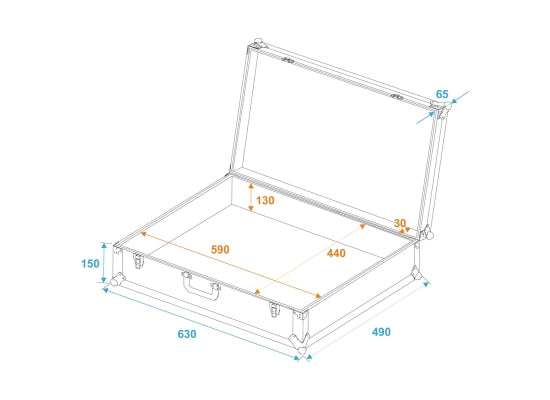Case Universal, KOFFER, schwarz, Maße: 620x470x190mm