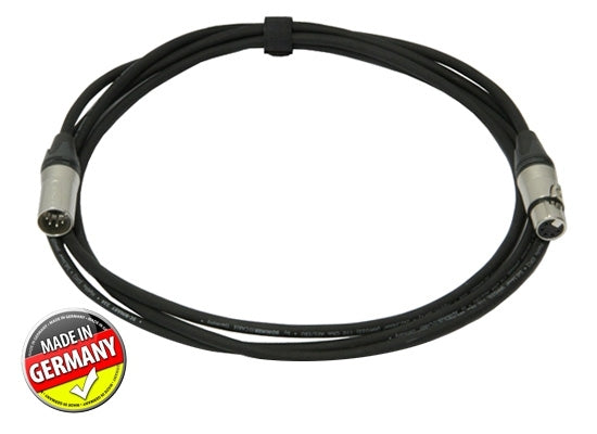 DMX Kabel PROFI, 2m, XLR 5pol, 110Ohm, schwarz