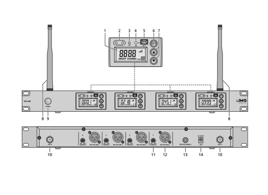 IMG STAGELINE TXS-646 Empfänger