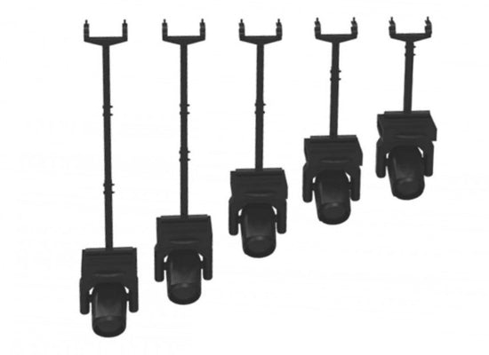 Admiral Freedom Drop Arm Bottom Side, schwarz, 50cm