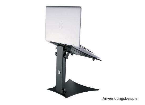 K&M 12190 Laptop Ständer, Stahl / Alu, schwarz
