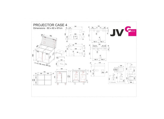 Case für 4x Briteq BT-Theatre / BT-Ultrazoom / BT-Stagepar