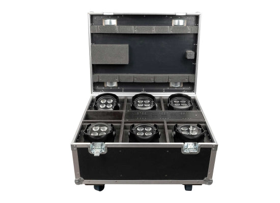 Case für 6x EventSpot 1600 Q4 schwarz, integr. Ladeeinheit