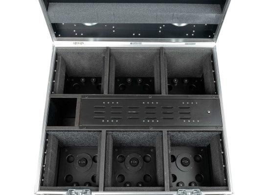 Case für 6x EventSpot 1600 Q4 schwarz, integr. Ladeeinheit