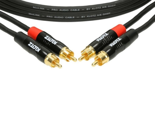 Klotz KT-CC300 Stereokabel, 3.0m, 2x Cinch / 2x Cinch