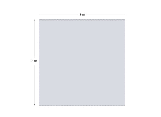 Sweetlight BV/PD-3/3-B-300 Molton, 3x3m, 300g/m², schw., B1, Fal.
