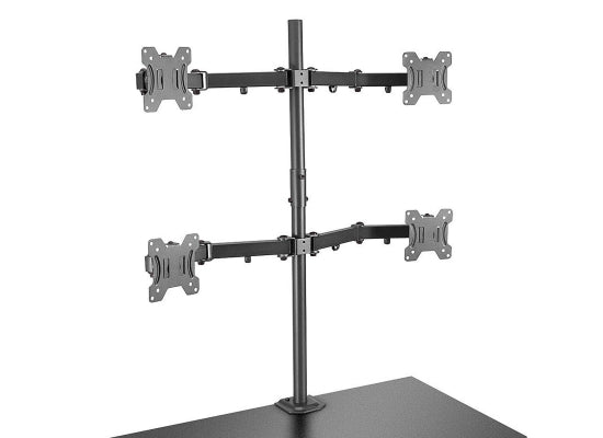 Lindy 40659 Tischhalterung für 4 Monitore 17''-28'', schwarz
