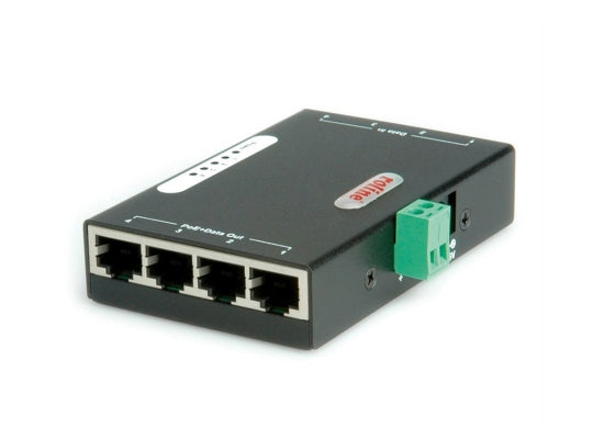 Roline Gigabit Ethernet PoE Injektor, schwarz