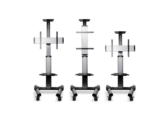 Lindy 40969 Displayständer, fahrbar, silber