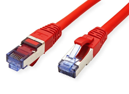 Value CAT6A-Netzwerkkabel, S/FTP, 0.5m, rot