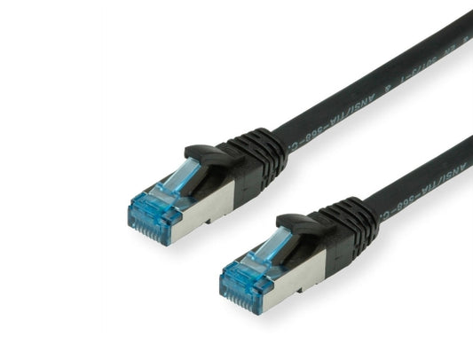 Value CAT6A-Netzwerkkabel, S/FTP, 0.5m, schwarz