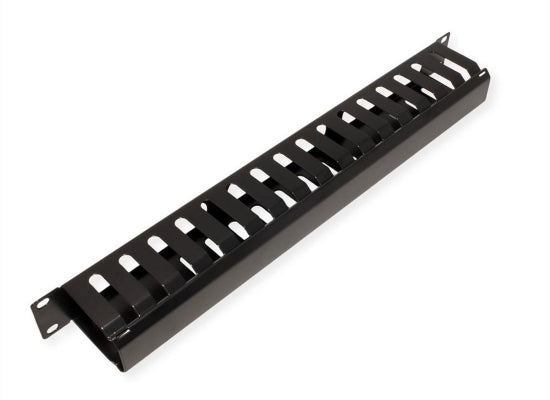 Value Frontplatte mit Rangierkanal, 19'', 1HE, 40x80mm