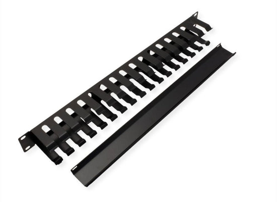 Value Frontplatte mit Rangierkanal, 19'', 1HE, 40x80mm