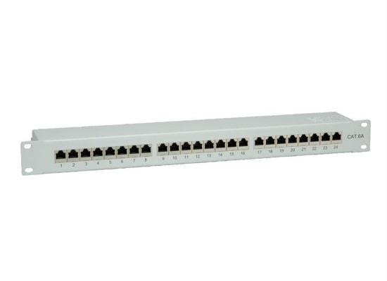 Value 26990361 Patchpanel, 19'', 2HE, 24-Port, CAT6A, GRAU