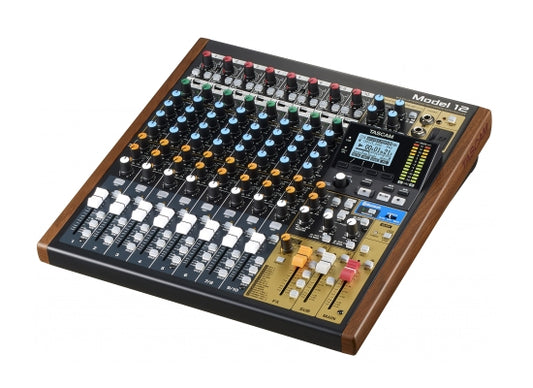 Tascam Model 12 Mischpult, 10 Kanal, 12-Spur-Recorder, IN: 8x XLR/Line Kombibuchse/ 2x Klinke 6.3mm, OUT:2xXLR 3pol