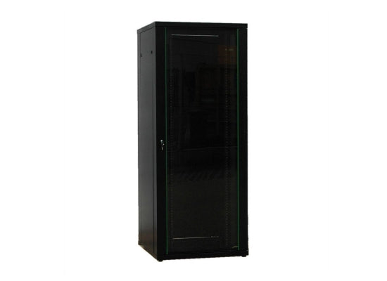 Value Serverschrank, schwarz, 42HE, Glas-/Stahltüren