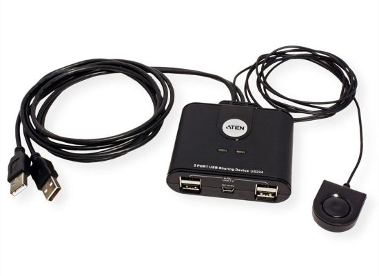 ATEN US224 Peripheriegeräte Switch, 2 Ports, USB 2.0