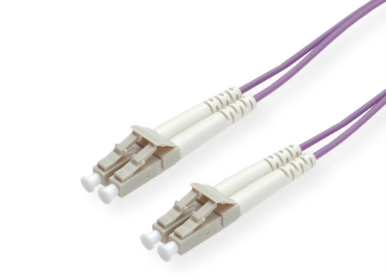 Roline LWL Kabel, 1m, violett, 50/125µm OM4