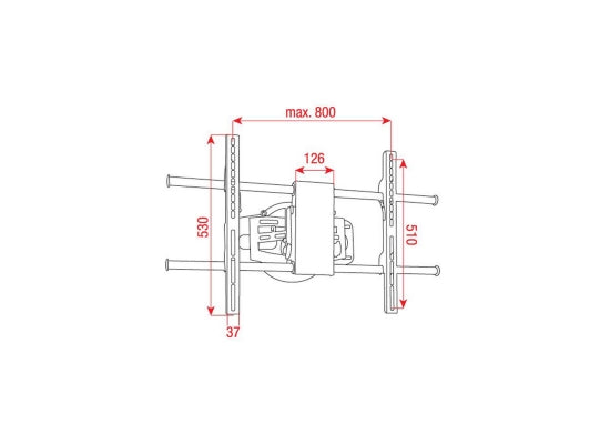 DMT PLB-3 LCD Wandhalterung für Bildschirme 27'' -50''