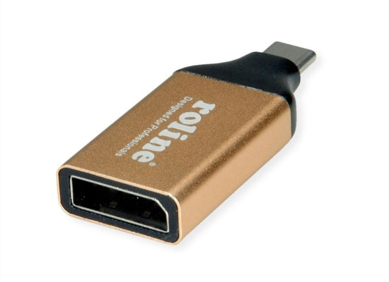 Roline Gold DisplayPort 4K Video-Adapter, USB-C m./DisplayPort f.