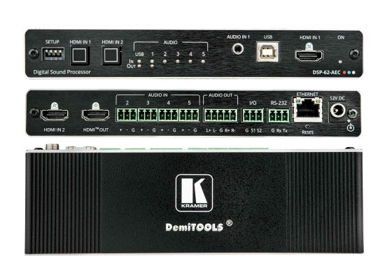 Kramer DSP-62-AEC 6x2 Audio Matrix Switcher