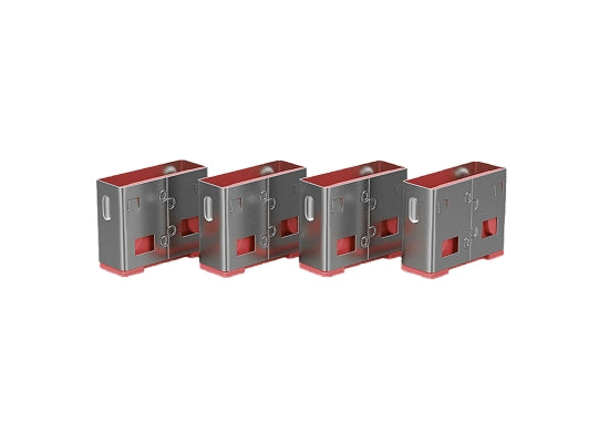 Lindy 40460 USB-A Port Schloss, PINK, 10x Schloss