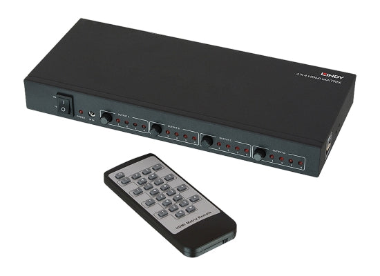 Lindy 38152 4x4 HDMI 2.0 10.2G Matrix Switcher