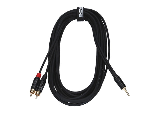 Enova EC-A3-PSMCLM-1 Audio Adapterkabel,1m,1x Miniklinke/2x Cinch