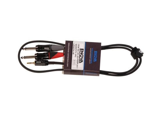 Enova EC-A3-PSMPLM-1 Audio Adapterkabel,1m,1xMiniklinke/2xKlinke