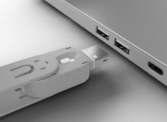 Lindy 40454 USB-A Port Schloss SET,WEISS,1x Schlüssel/4x Schloss