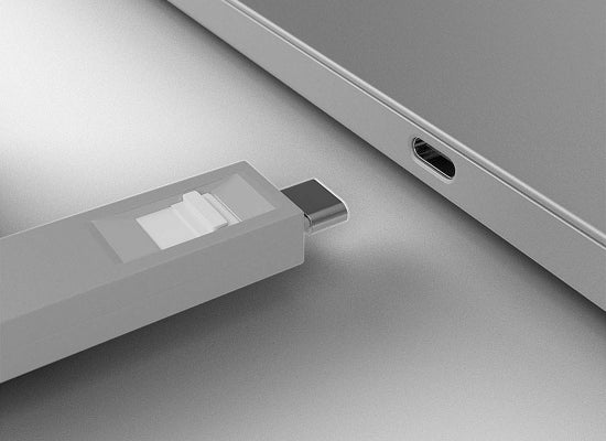 Lindy 40427 USB-C Port Schloss SET,WEISS,1x Schlüssel/4x Schloss
