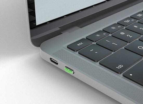 Lindy 40426 USB-C Port Schloss SET, GRÜN, 1x Schlüssel/4x Schloss