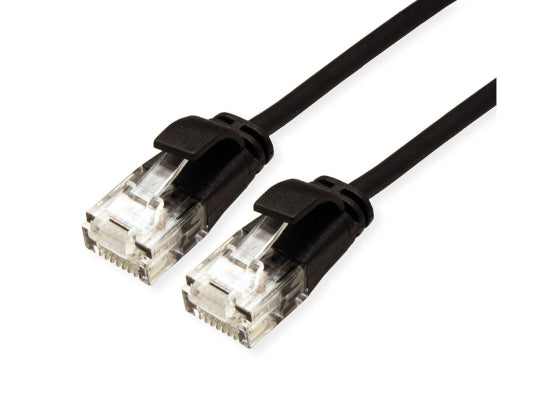 Roline Green, CAT6A-Patchkabel, UTP, 0.5m, schwarz