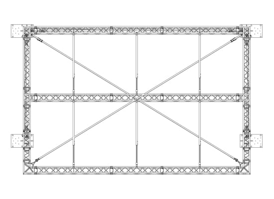 Prolyte Mini Flat Roof 6x4m Basis Set Pultdach